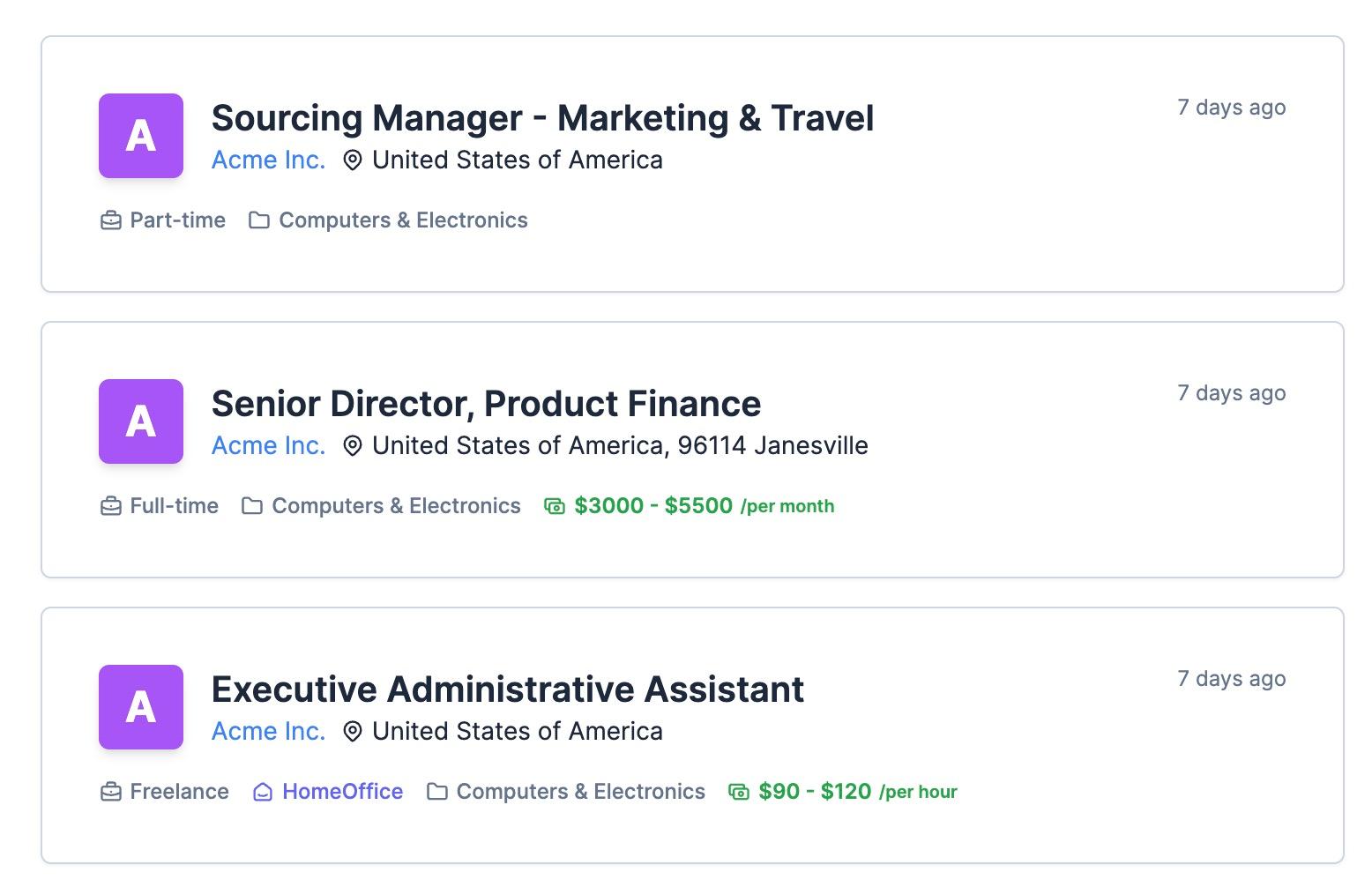 Jobs Widget Embeddable Job Widget For Your site